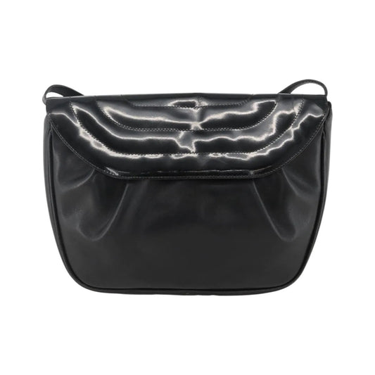 Salvatore Ferragamo Flap Shoulder Patent leather, Black, Patent Leather, Shoulder Bag