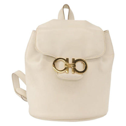 Salvatore Ferragamo Gancini Flap Drawstring Backpack - Brandsamsara