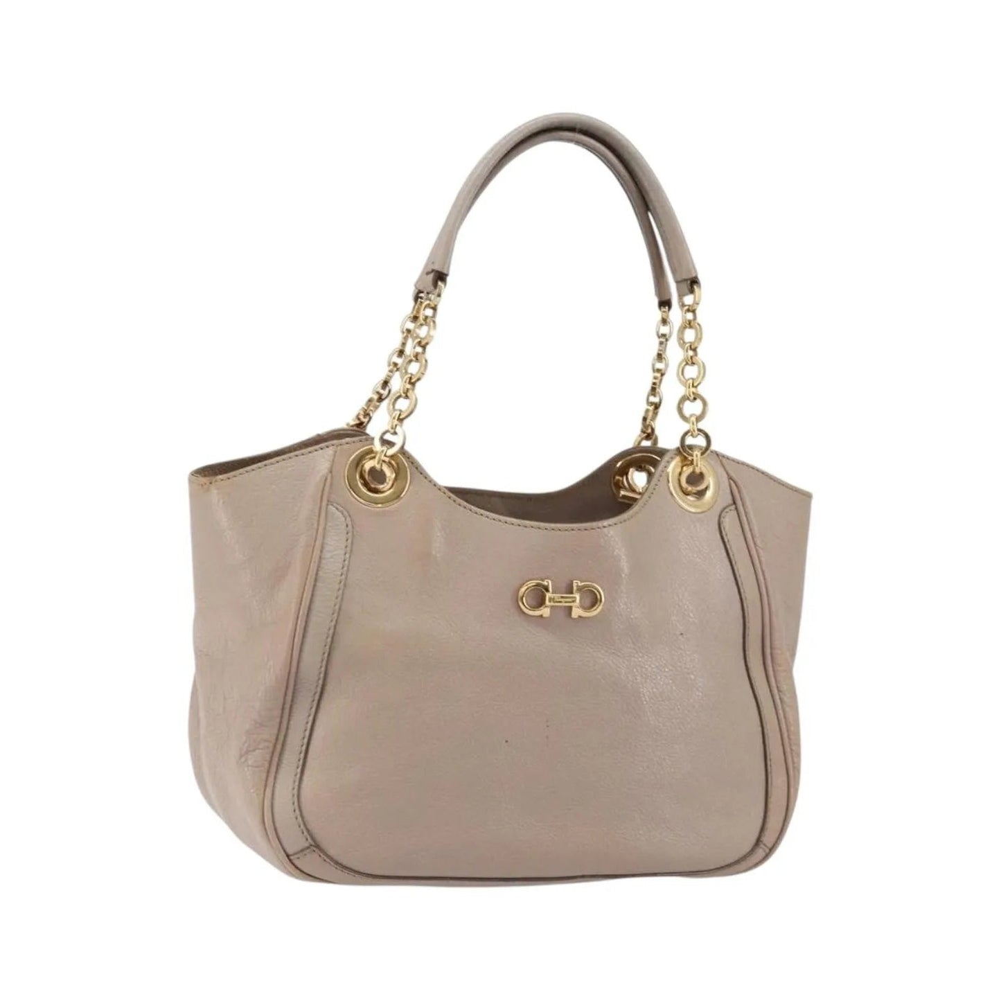 Salvatore Ferragamo Gancini Leather, Pink, Leather, Handbag