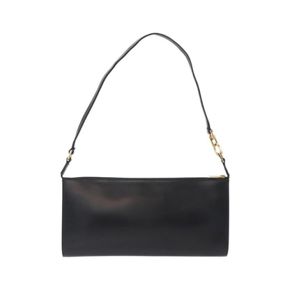 Salvatore Ferragamo Gancini Leather, Black, Leather, Crossbody Bag