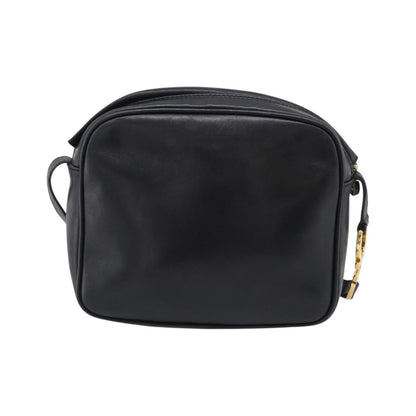 Salvatore Ferragamo Gancini Leather, Black, Leather, Crossbody Bag