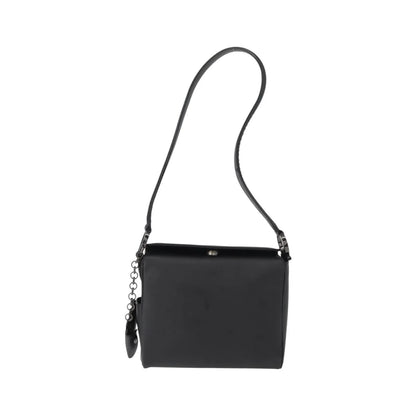 Salvatore Ferragamo Gancini Patent leather, Black, Patent Leather, Shoulder Bag