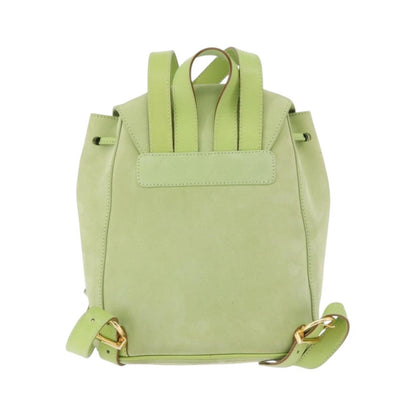 Salvatore Ferragamo Gancini Suede, Green, Suede, Backpack
