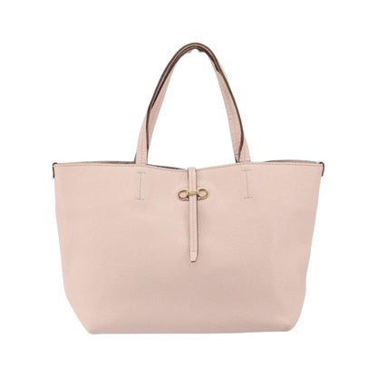 Salvatore Ferragamo Gancini Tote Leather, Pink, Leather, Tote Bag