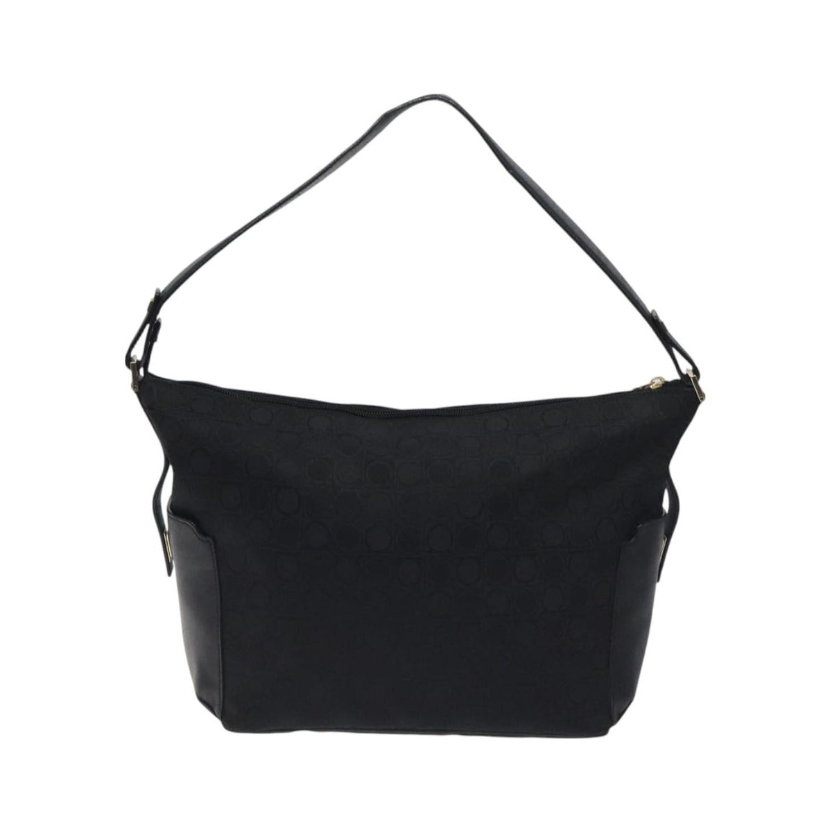 Salvatore Ferragamo Shoulder Bag Canvas, Black, Canvas, Shoulder Bag
