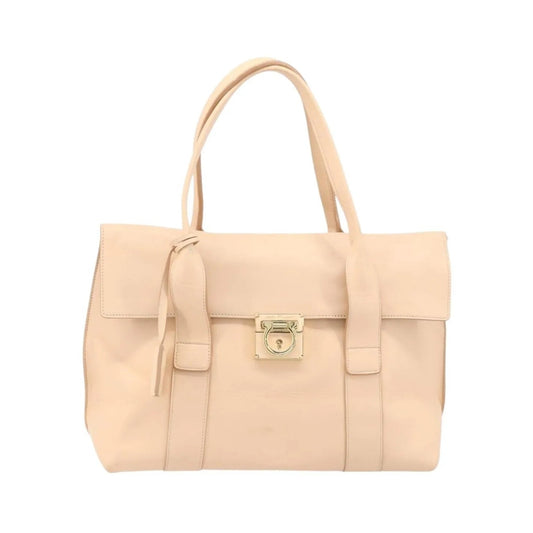 Salvatore Ferragamo Sookie Satchel Leather, Pink, Leather, Handbag