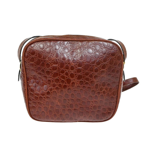 Salvatore Ferragamo Vala Leather, Brown, Leather, Shoulder Bag