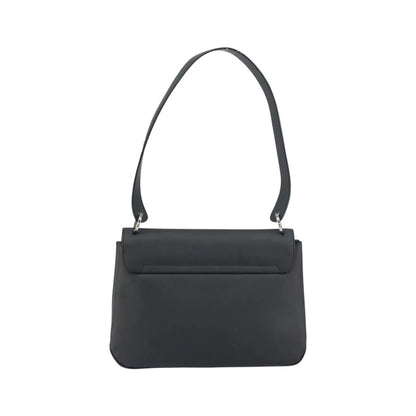 Salvatore Ferragamo Vala Leather, Black, Patent Leather, Shoulder Bag