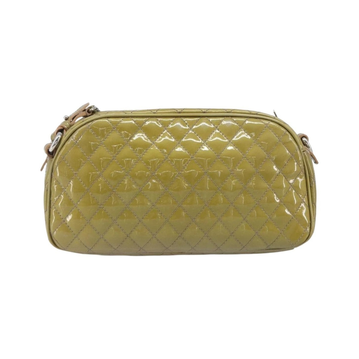 Salvatore Ferragamo Vala Patent Leather, Green, Patent Leather, Shoulder Bag