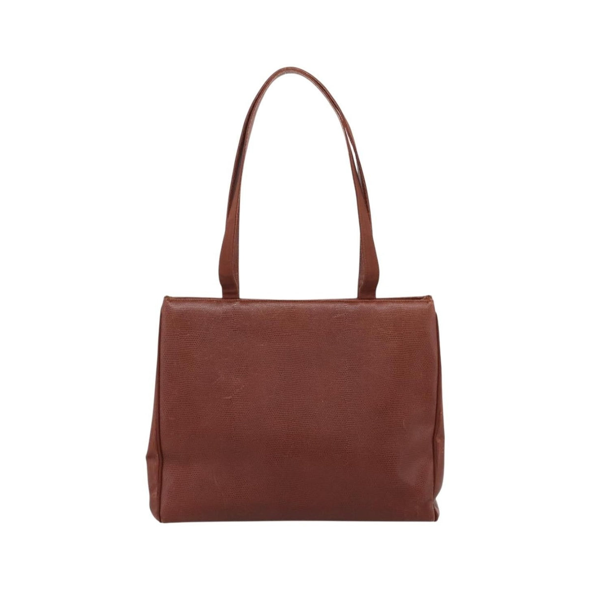 Salvatore Ferragamo Vala tote Embossed Leather, Brown, Leather, Tote Bag