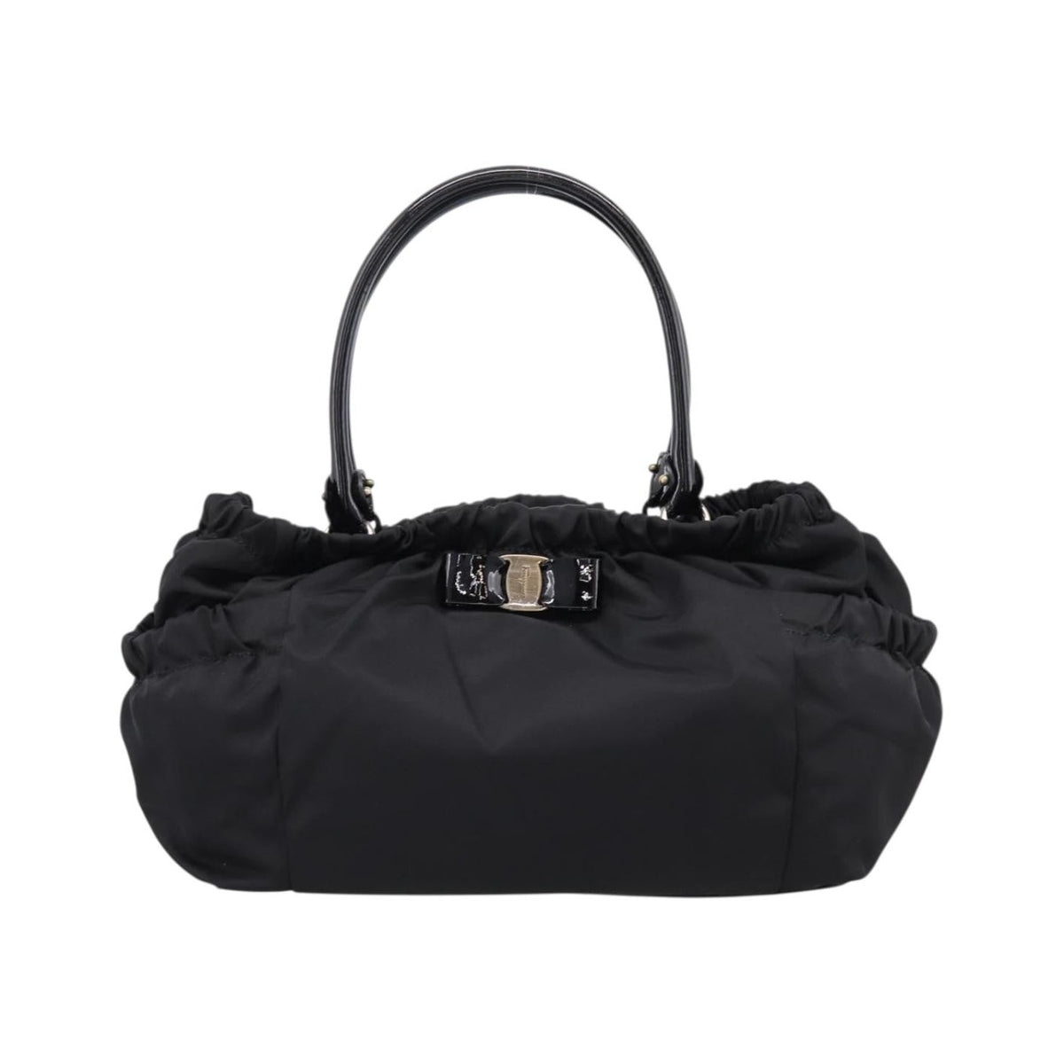 Salvatore Ferragamo Vala tote Nylon, Black, Nylon, Tote Bag
