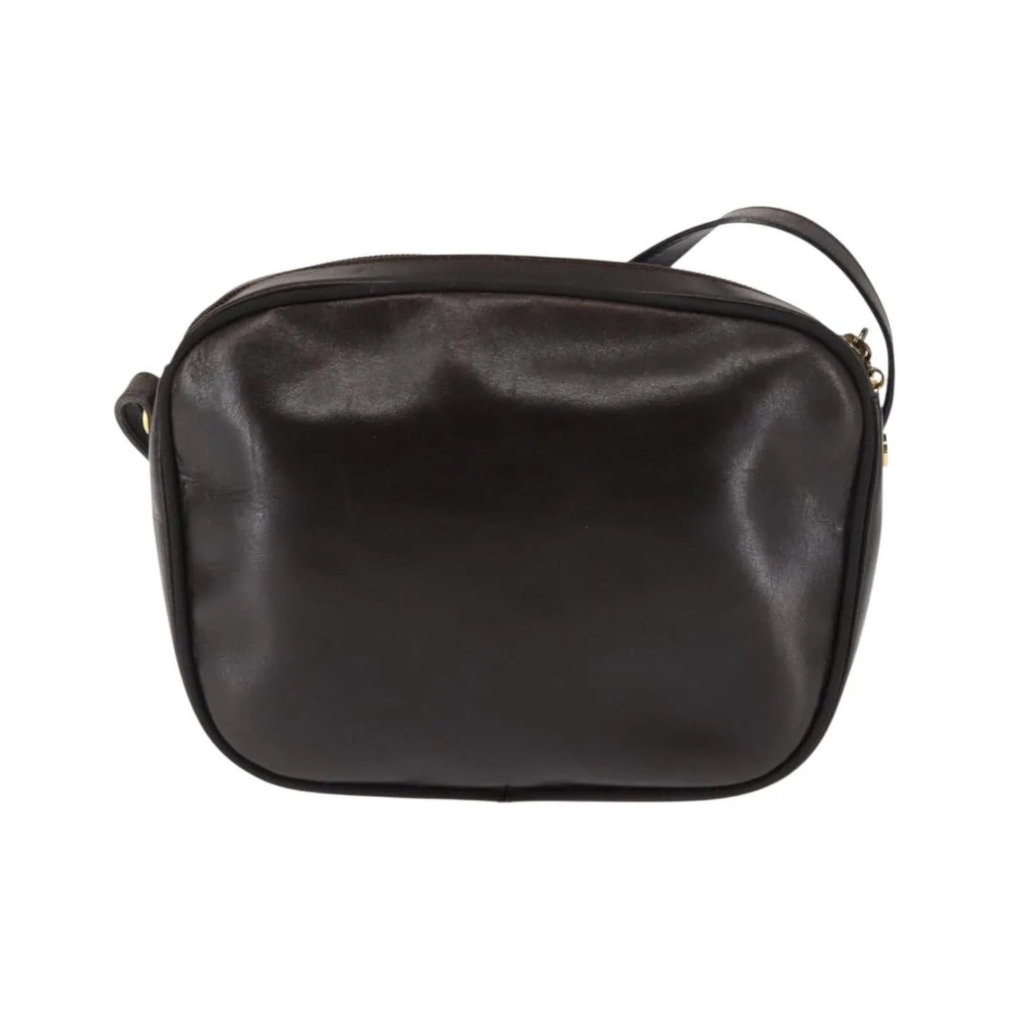 Salvatore Ferragamo Vara Bow camera Leather, Brown, Leather, Shoulder Bag