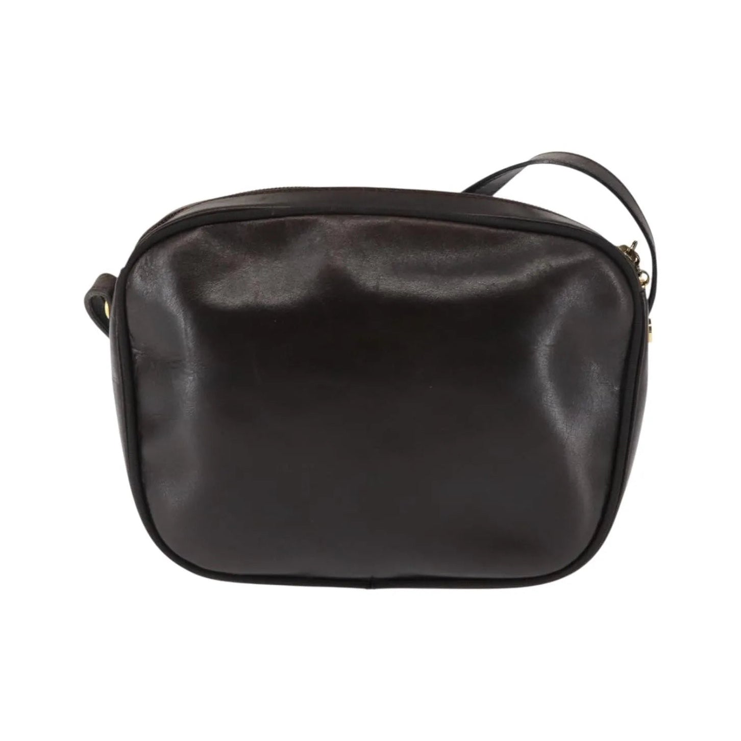 Salvatore Ferragamo Vara Bow camera Leather, Brown, Leather, Shoulder Bag
