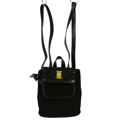 Salvatore Ferragamo Vara Flap Drawstring Backpack - Brandsamsara