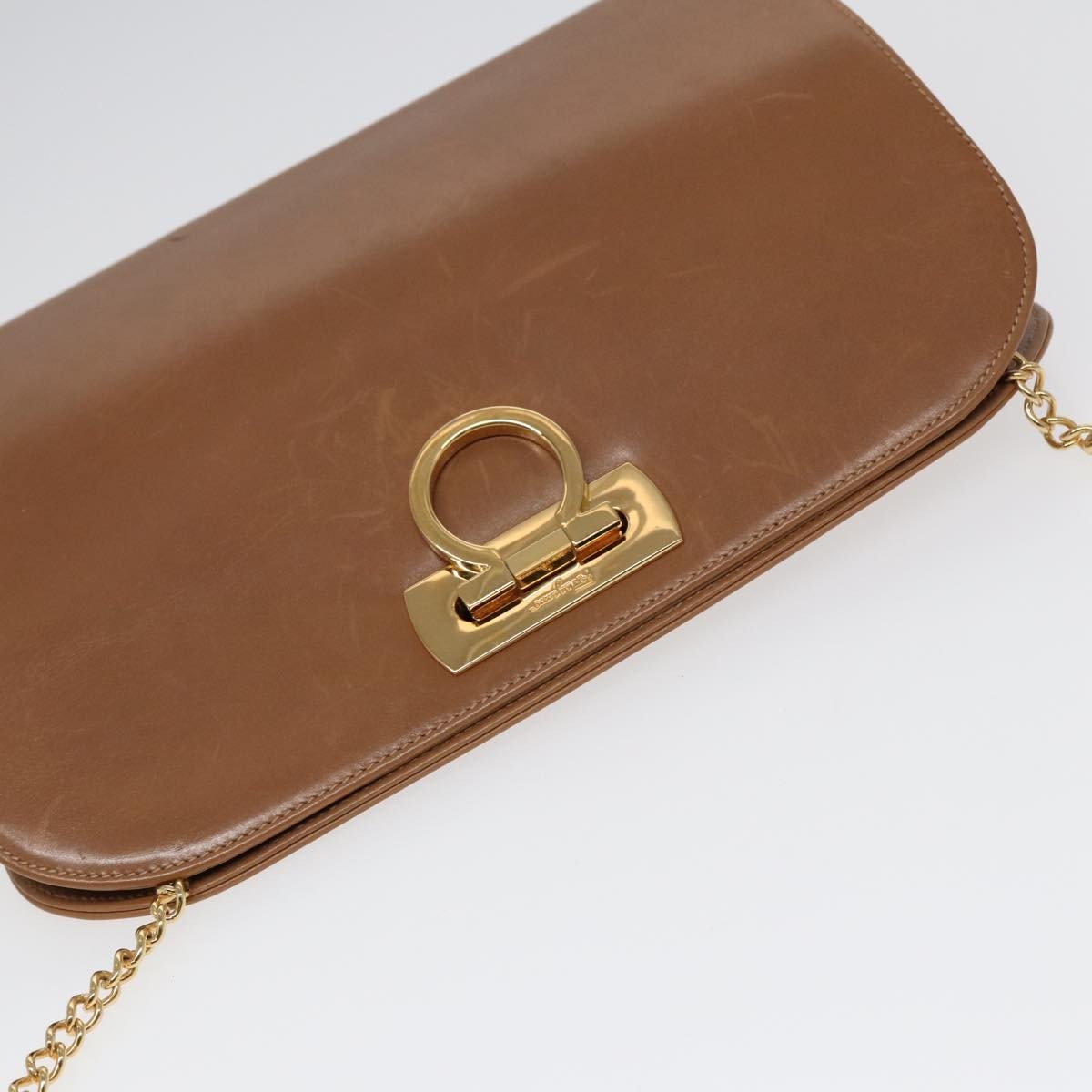 Salvatore Ferragamo Vintage Gancini Chain Shoulder Bag - Brandsamsara