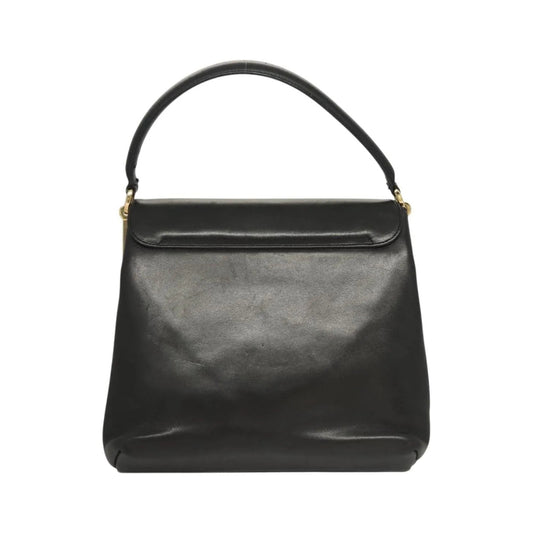 Salvatore Ferragamo Vintage Leather, Black, Leather, Handbag