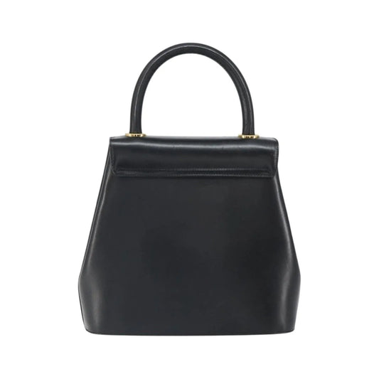 Salvatore Ferragamo Vintage Leather, Black, Leather, Handbag