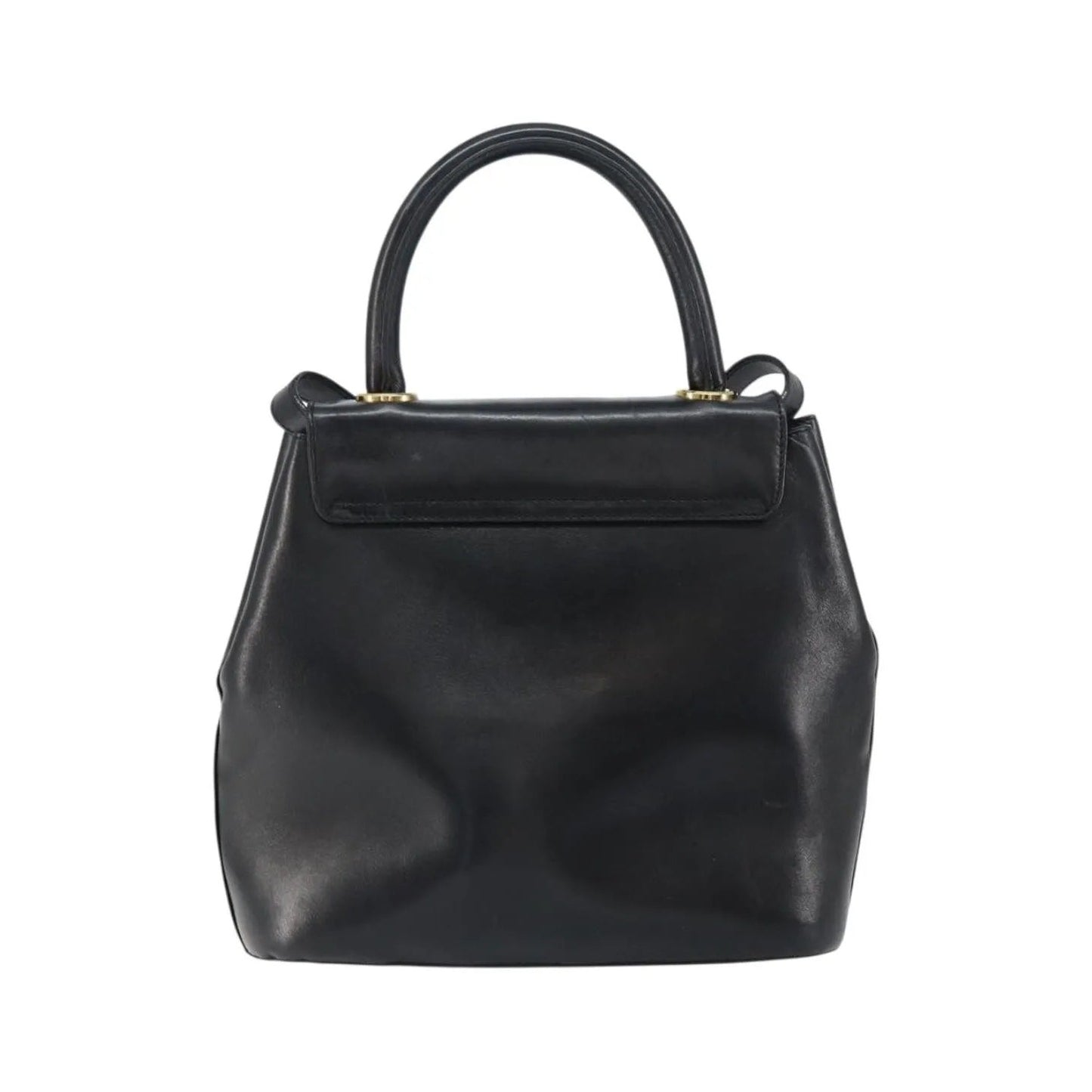 Salvatore Ferragamo Vintage Leather, Black, Leather, Handbag