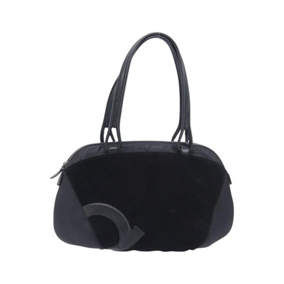 Salvatore Ferragamo Vintage Suede, Black, Suede, Shoulder Bag