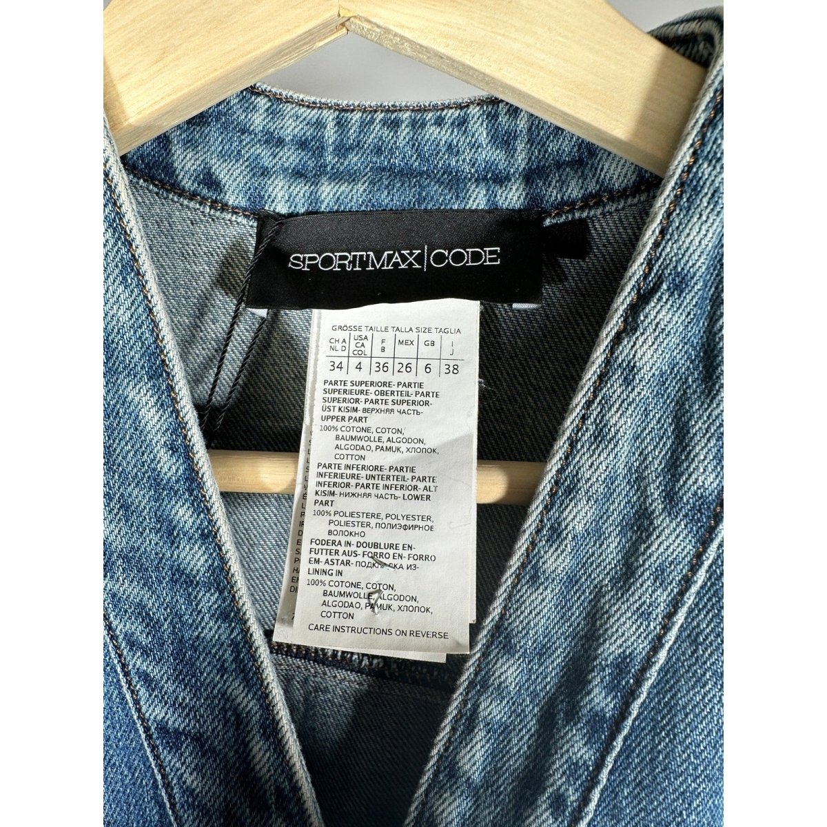 SPORTMAX CODE Denim Midi Dress Blue - Brandsamsara