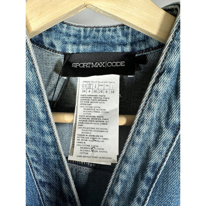 SPORTMAX CODE Denim Midi Dress Blue - Brandsamsara