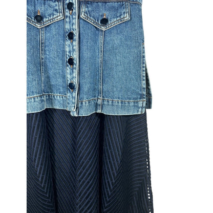 SPORTMAX CODE Denim Midi Dress Blue - Brandsamsara
