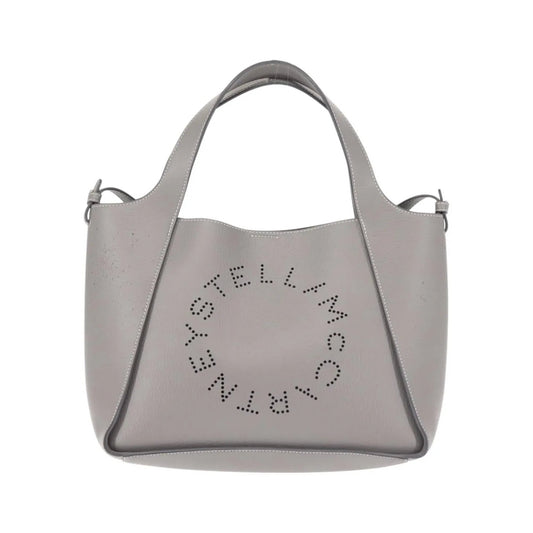 Stella McCartney Alter Tote Leather, Gray, Leather, Tote Bag
