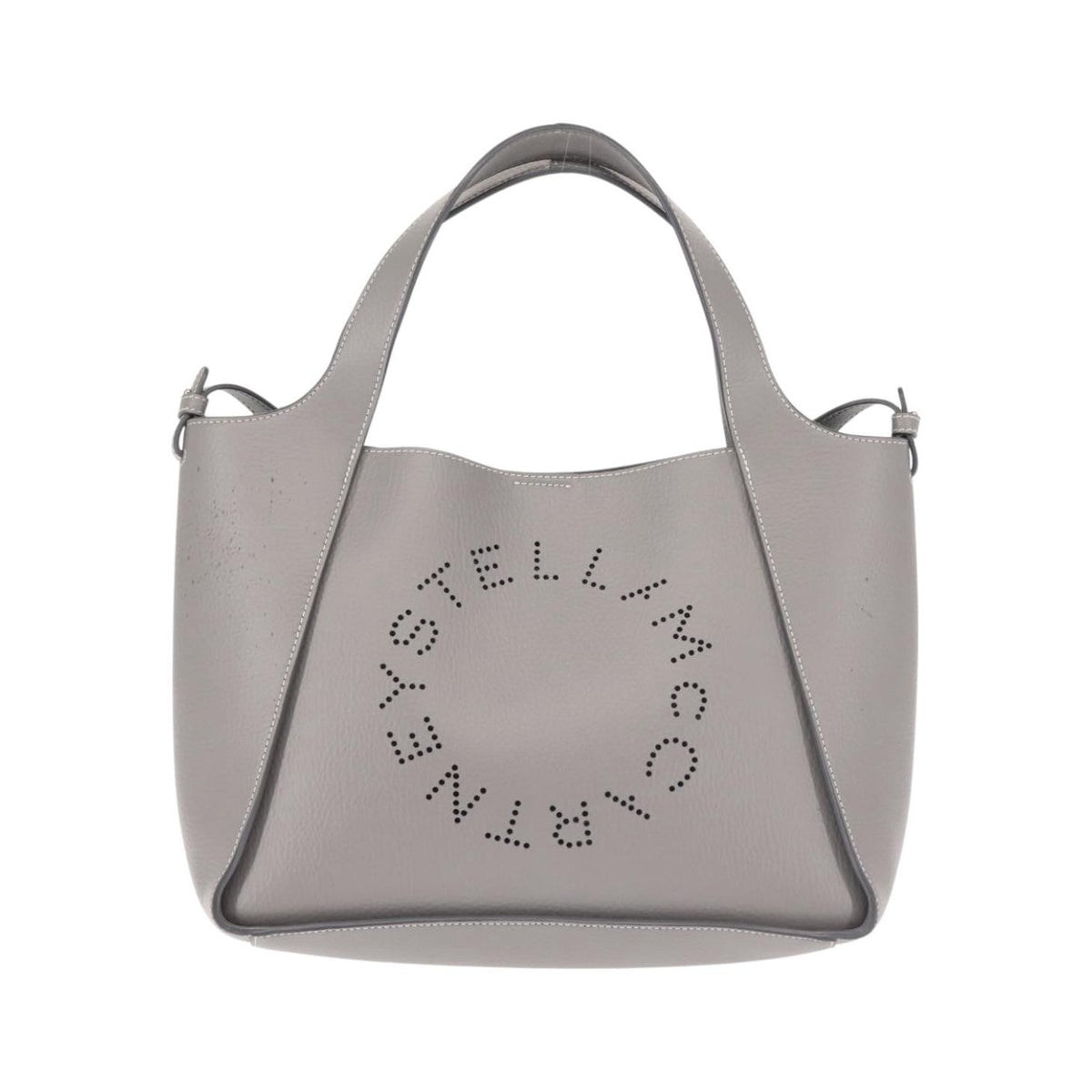 Stella McCartney Alter Tote Leather, Gray, Leather, Tote Bag