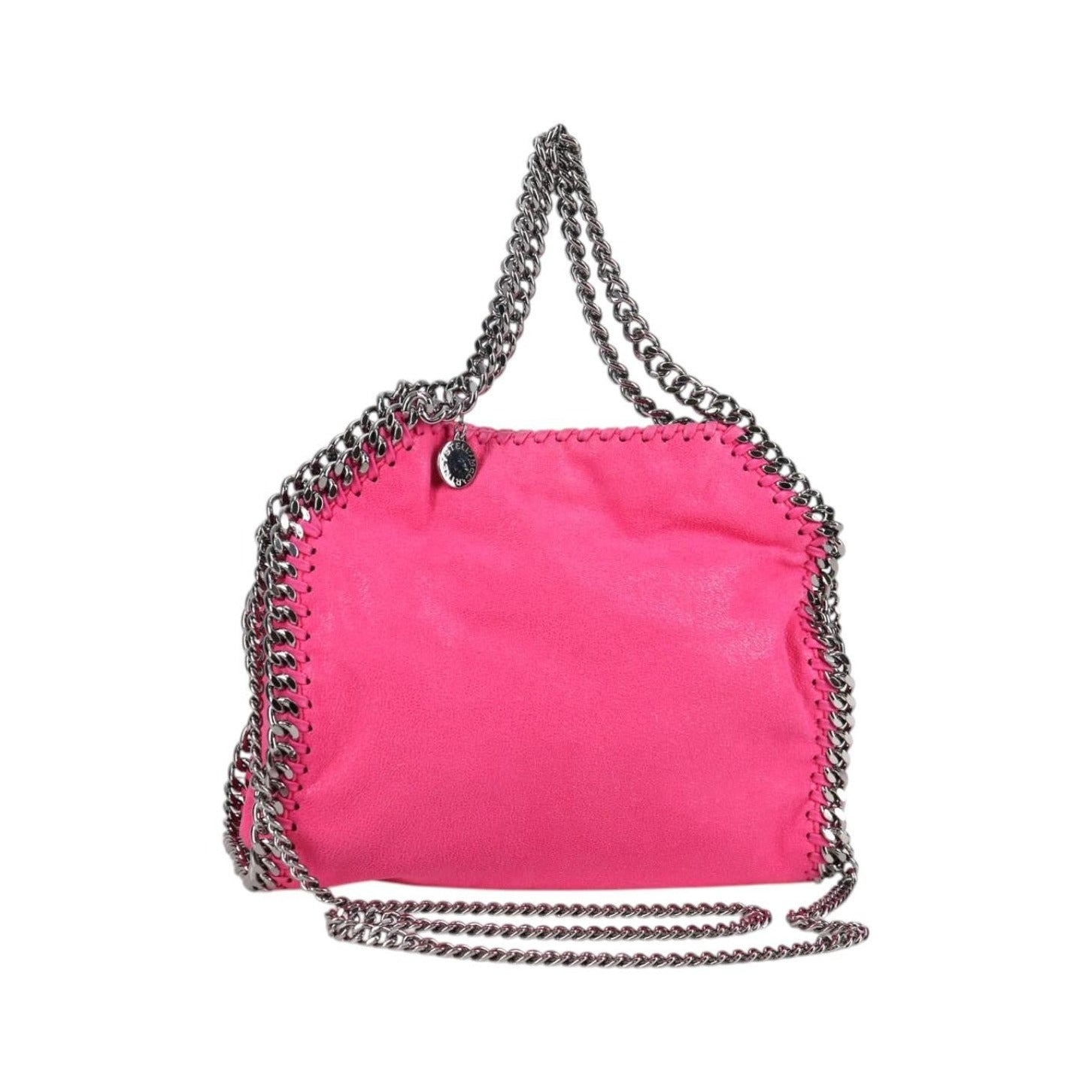 Stella McCartney Falabella Fold Over Suede, Pink, Suede, Shoulder Bag