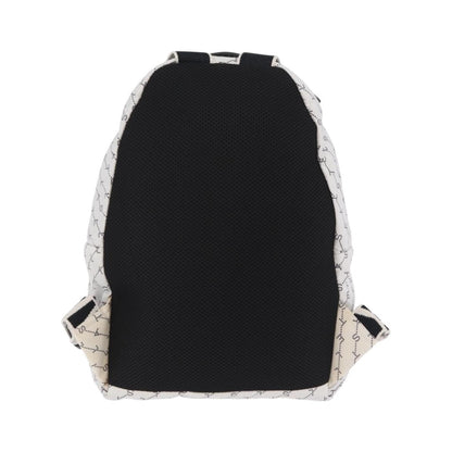 Stella McCartney Falabella Go Monogram Monogram Canvas, White, Nylon, Backpack