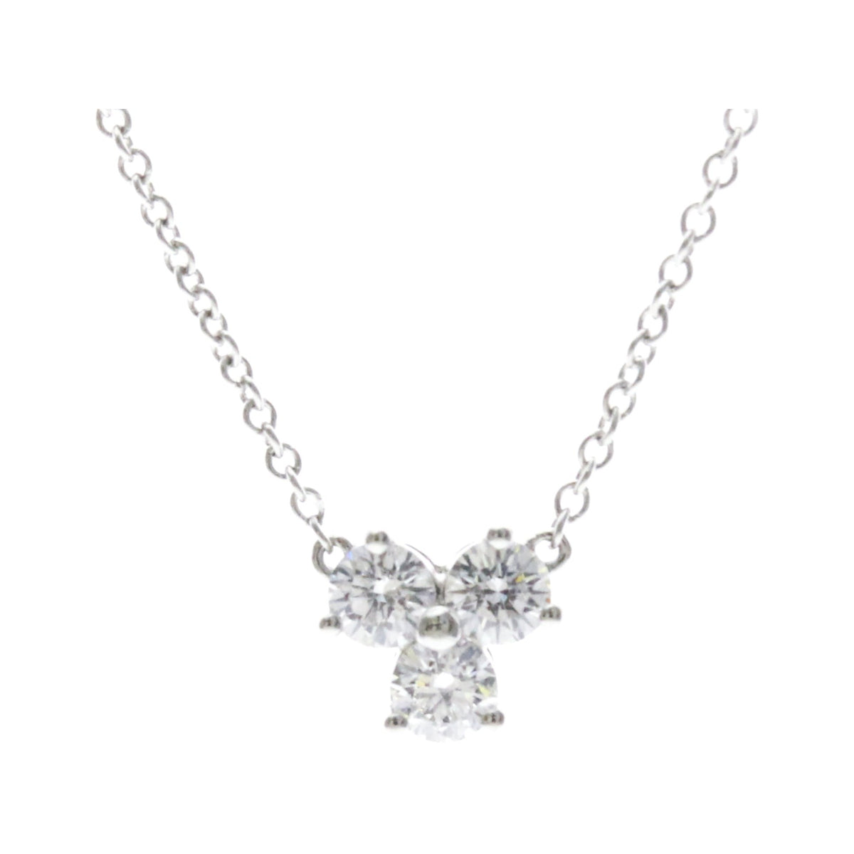 Tiffany & Co. Aria Pendant Platinum and Diamonds, Silver, Platinum, Necklace