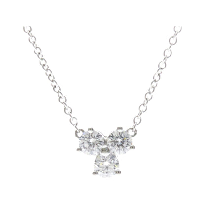 Tiffany & Co. Aria Pendant Platinum and Diamonds, Silver, Platinum, Necklace