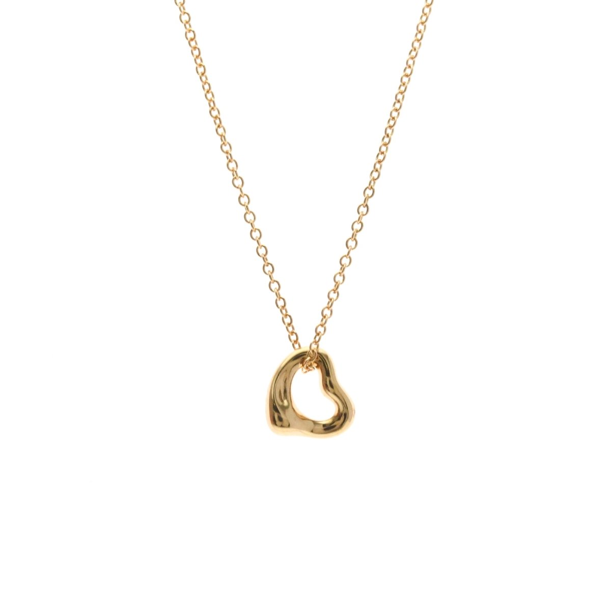 Tiffany & Co. Elsa Peretti Open Heart Pendant Necklace - Brandsamsara
