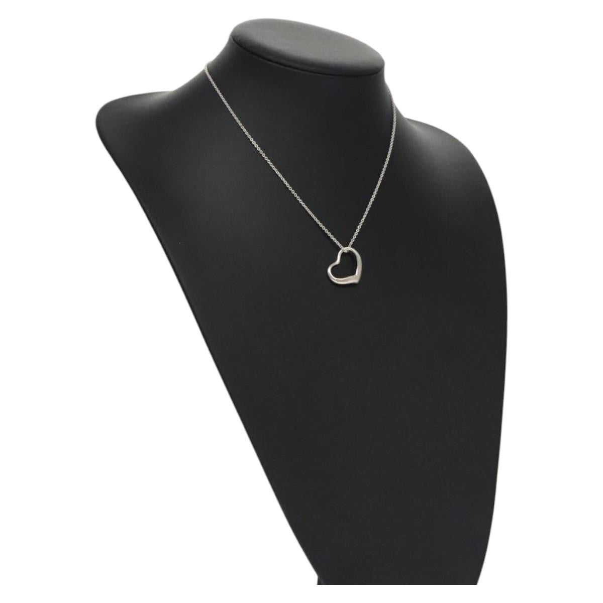 Tiffany & Co. Elsa Peretti Open Heart Pendant Necklace - Brandsamsara