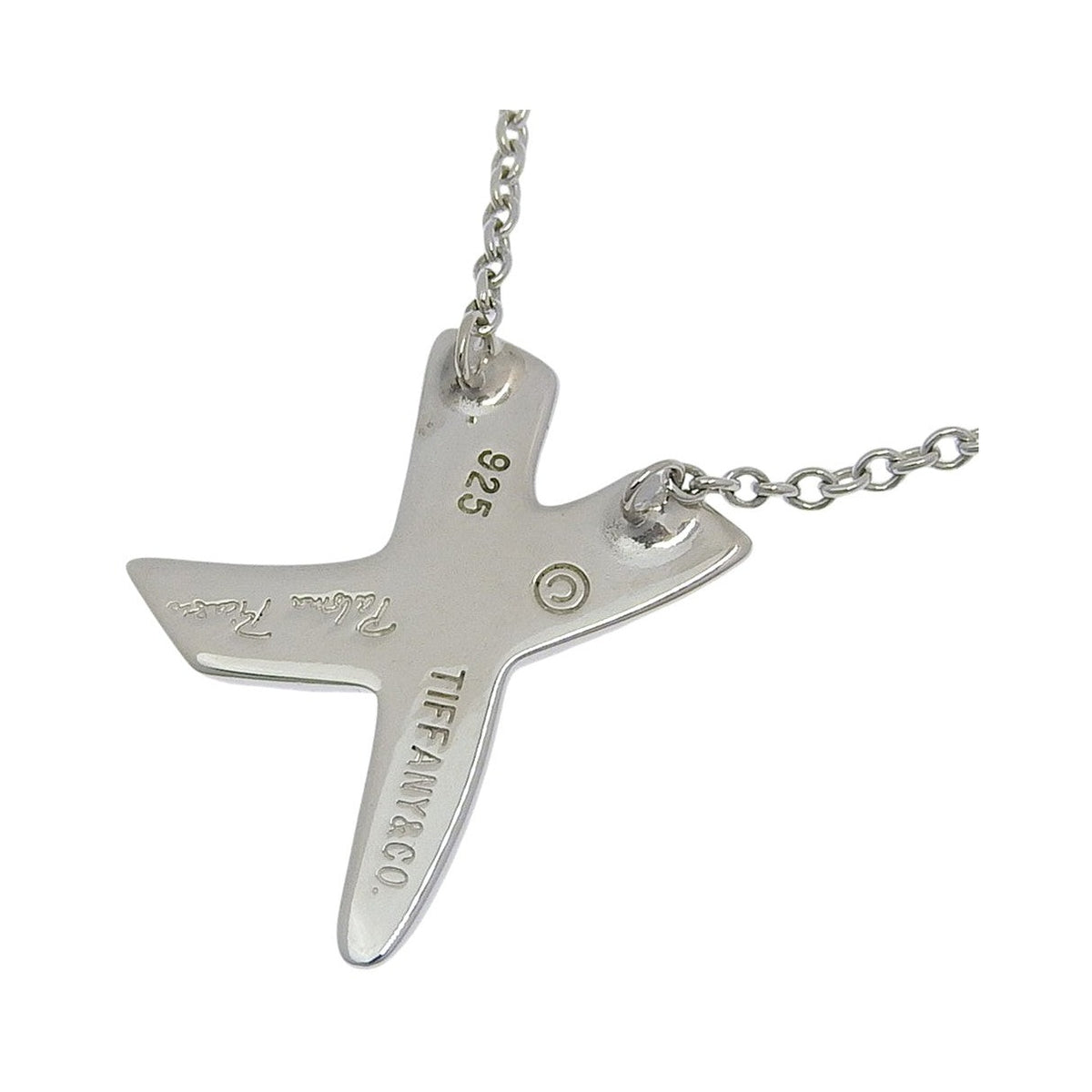 Tiffany & Co. Paloma Picasso Graffiti X Pendant Silver, Silver, Silver, Necklace