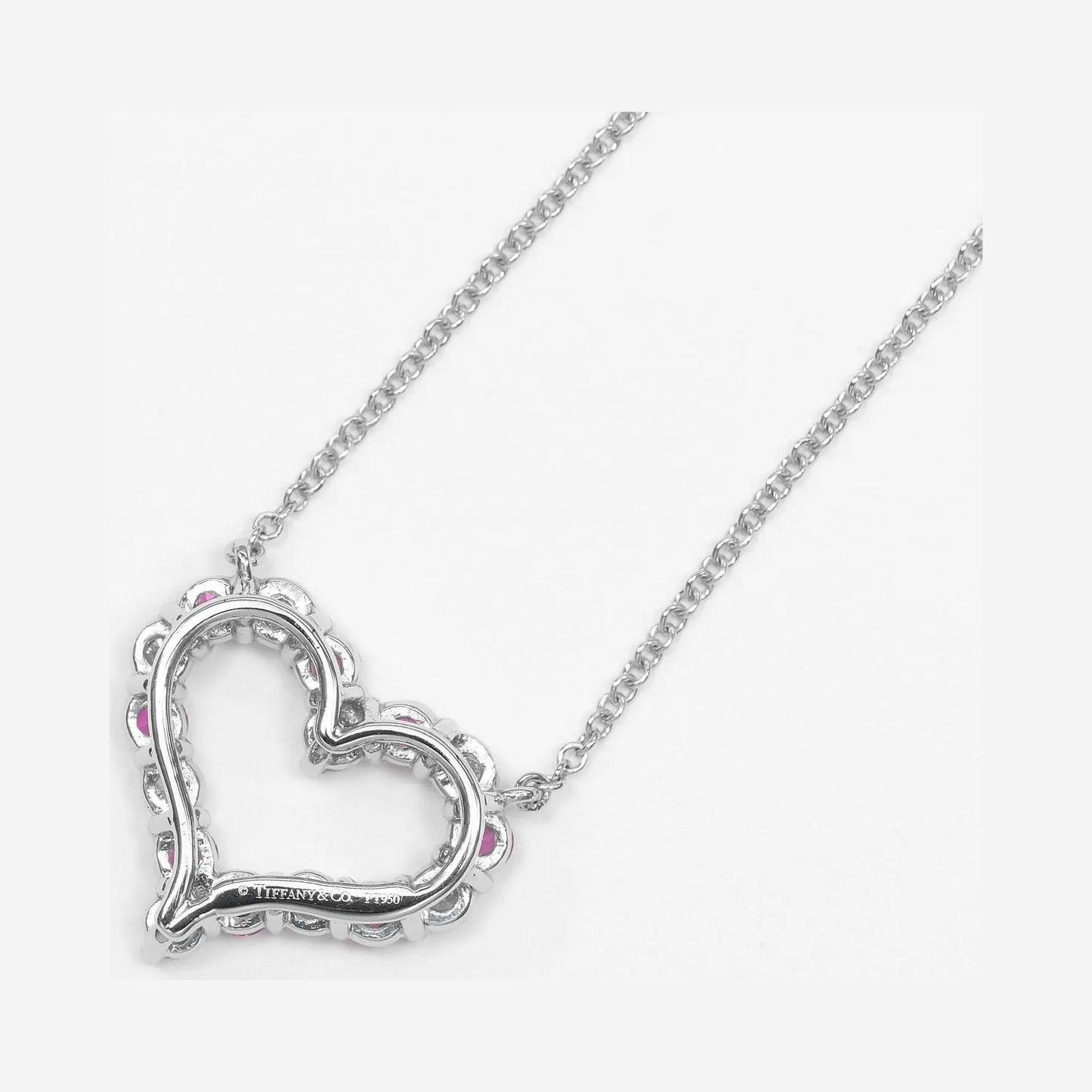 Tiffany & Co. Sentimental Heart Platinum, Silver, Platinum, Necklace