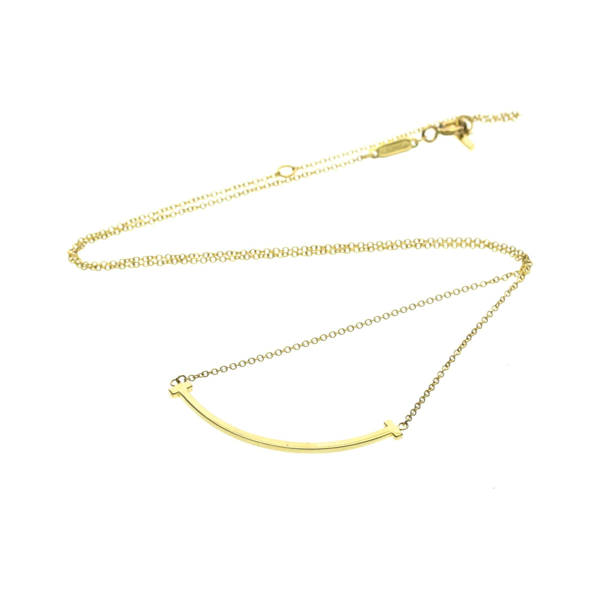 Tiffany & Co. T Smile Pendant 18K Yellow Gold, Gold, Yellow Gold, Necklace