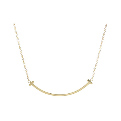 Tiffany & Co. T Smile Pendant 18K Yellow Gold, Gold, Yellow Gold, Necklace