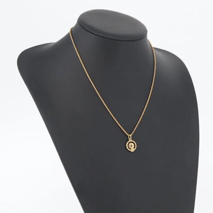 Christian Dior CD Pendant Gold-plated, Gold, Gold Plated, Necklace