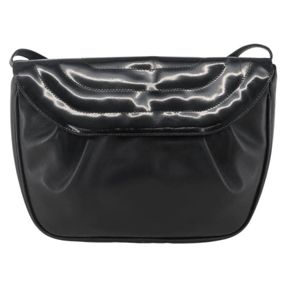 Salvatore Ferragamo Flap Shoulder Patent leather, Black, Patent Leather, Shoulder Bag