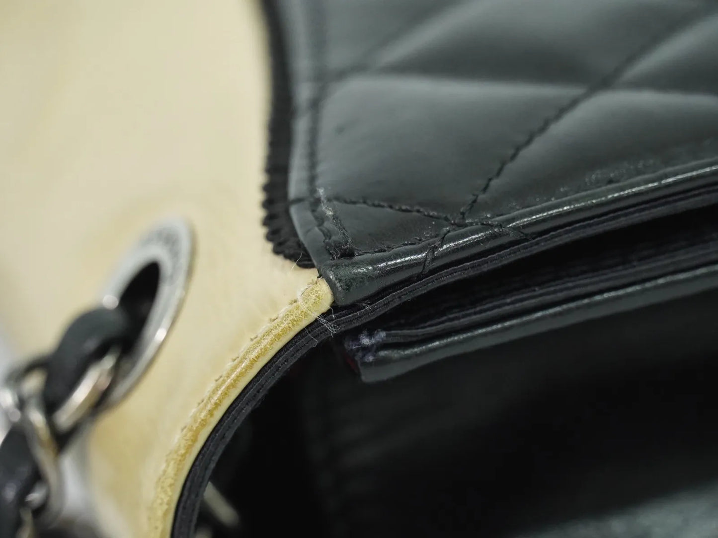 Chanel Ballerine Flap Quilted Lambskin, Black, Leather, Shoulder Bag