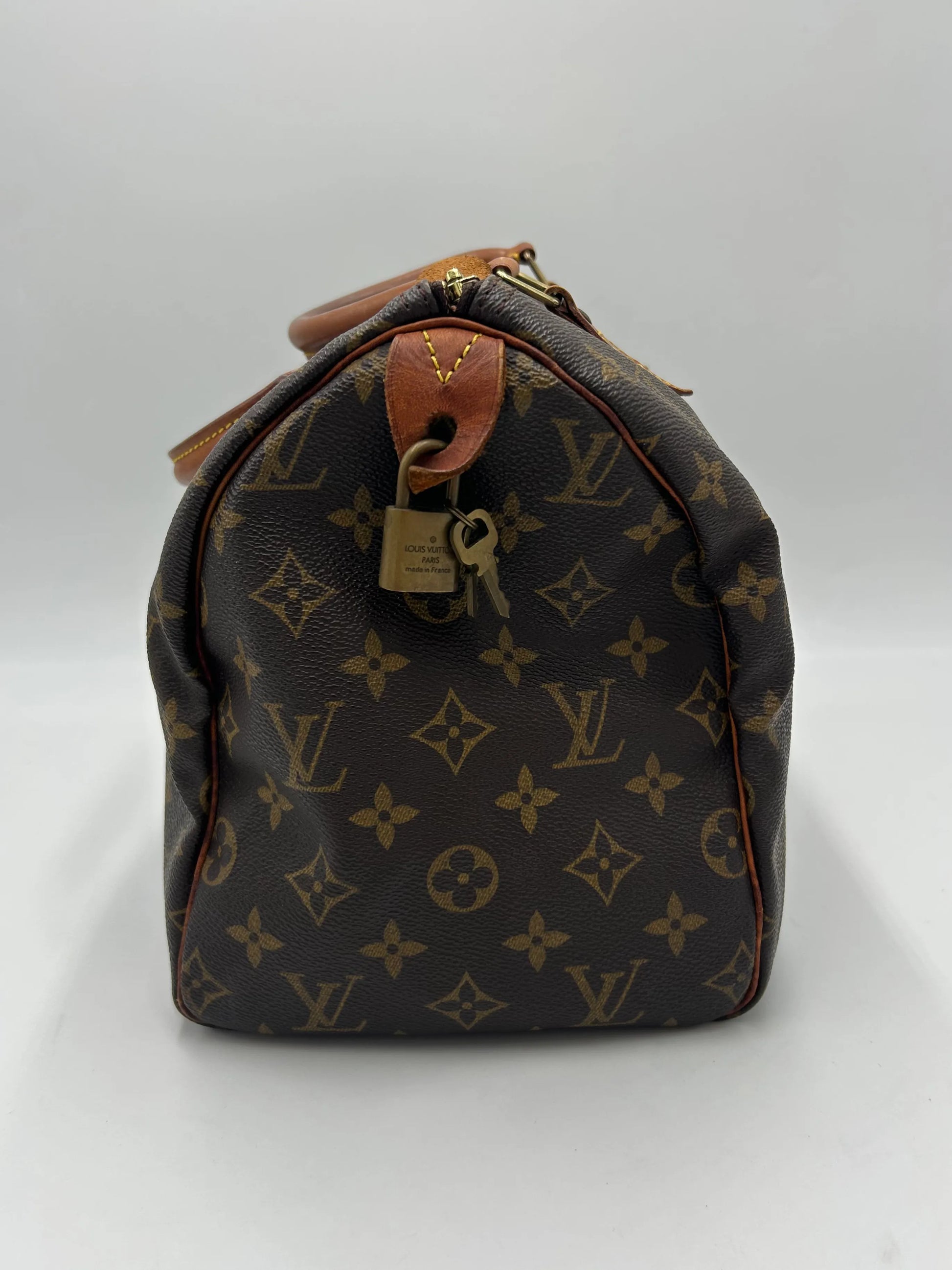 Louis Vuitton Speedy Monogram Canvas, Brown, Canvas, Handbag
