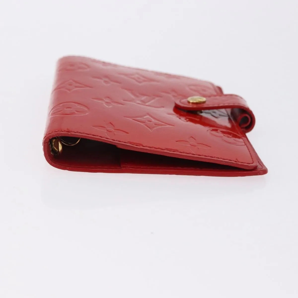 Louis Vuitton Agenda Cover Patent, Red, Patent Leather, Clutch