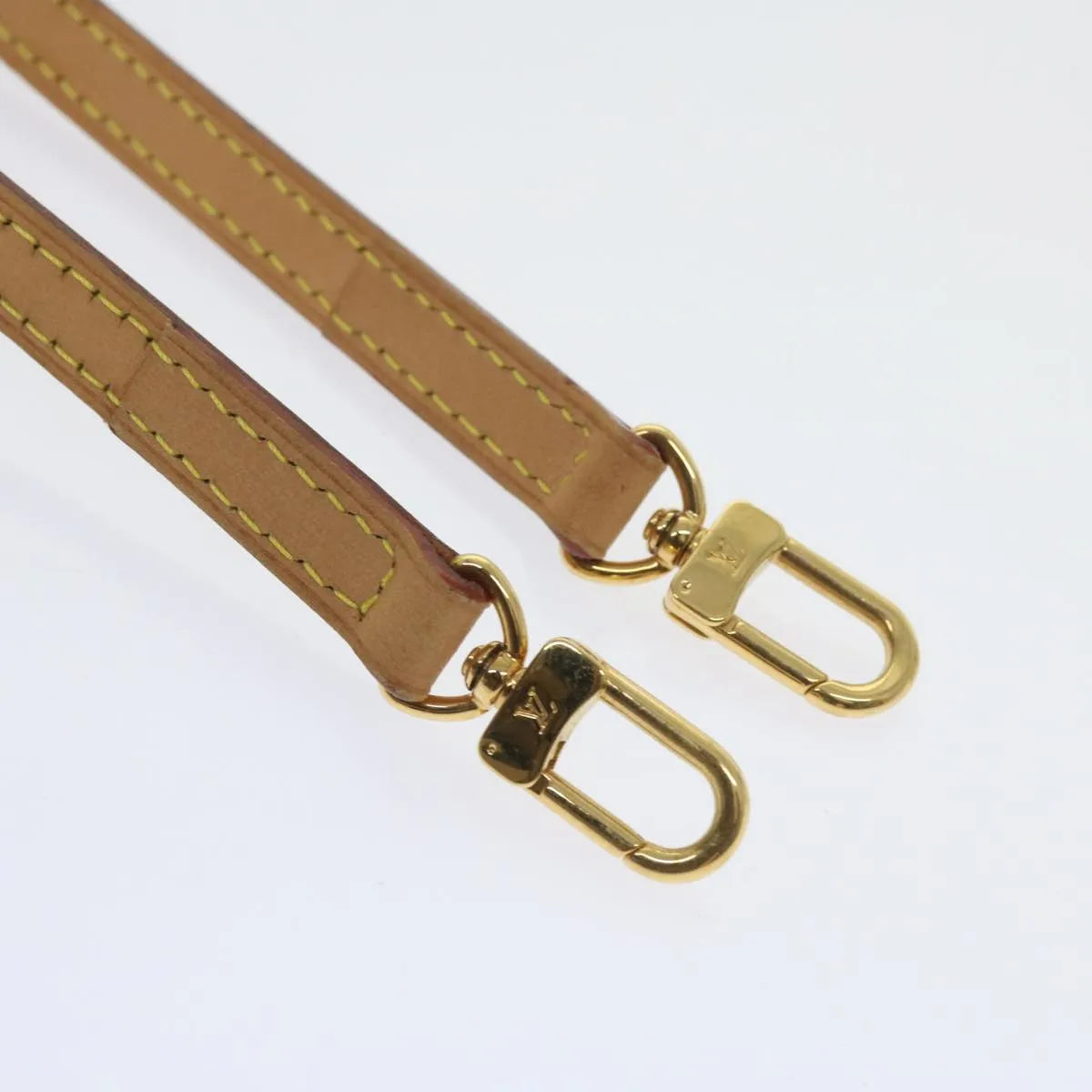 Louis Vuitton Bandouliere Leather, Beige, Leather, Straps