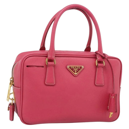 Prada Bauletto Saffiano Leather, Pink, Leather, Handbag