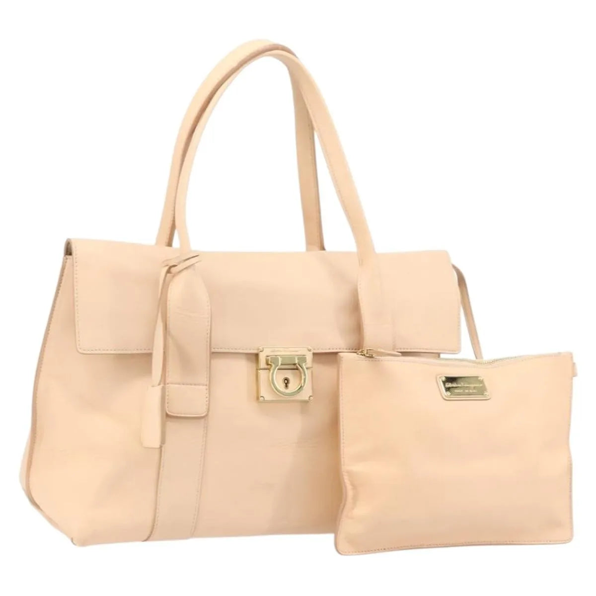Salvatore Ferragamo Sookie Satchel Leather, Pink, Leather, Handbag