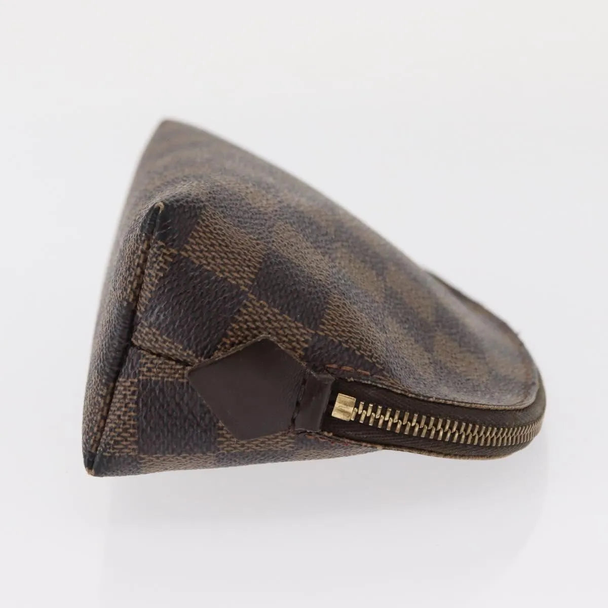 Louis Vuitton Cosmetic Damier, Brown, Canvas, Clutch