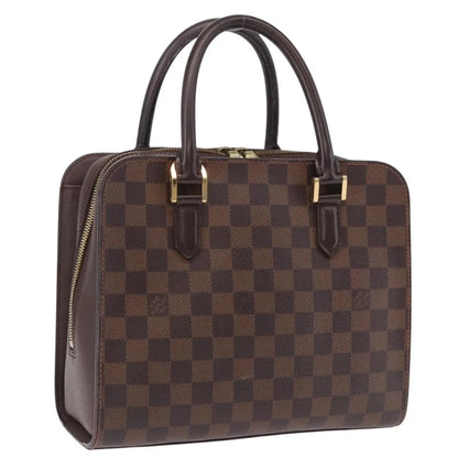 Louis Vuitton Triana Damier, Brown, Canvas, Handbag