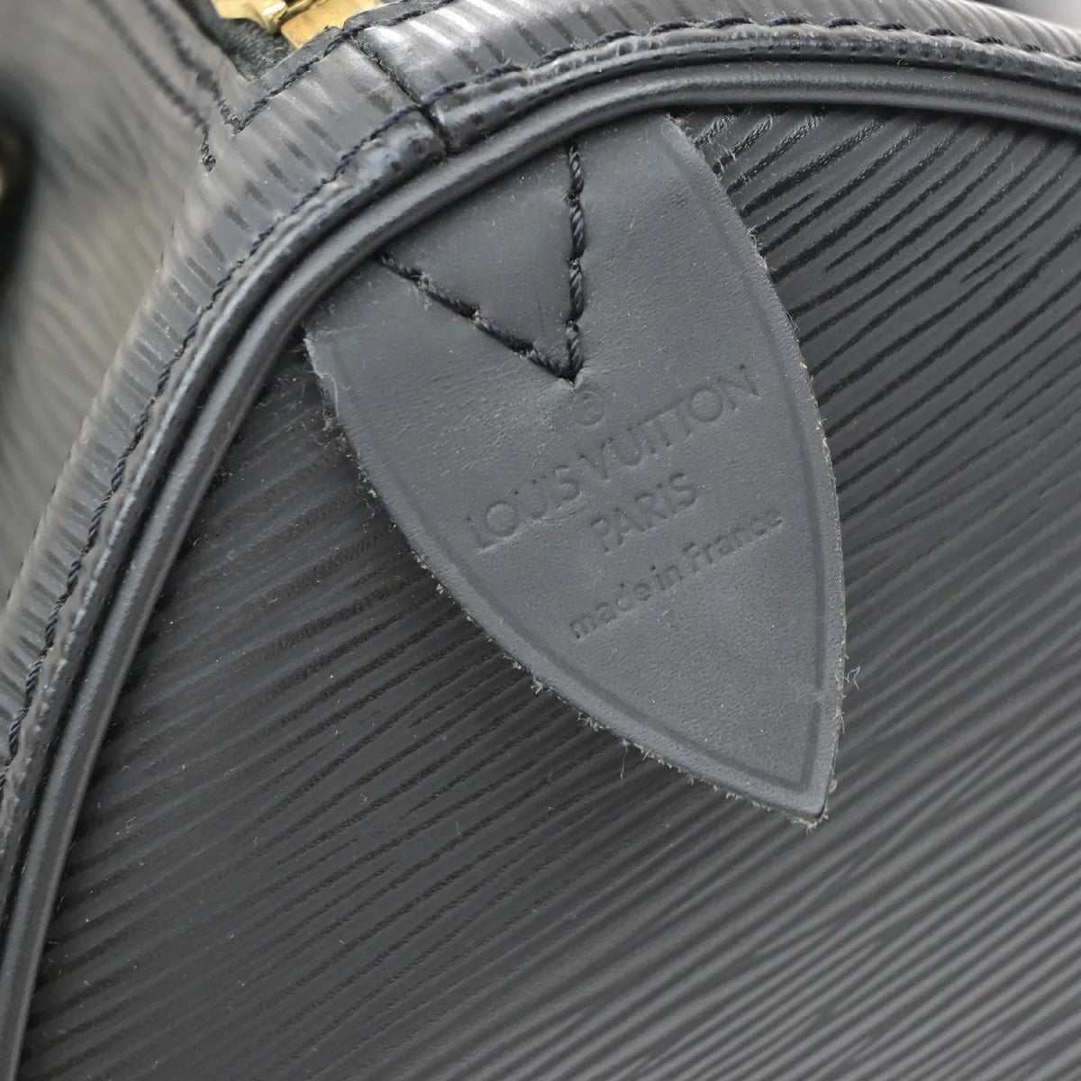 Louis Vuitton Speedy Epi Leather, Black, Leather, Handbag