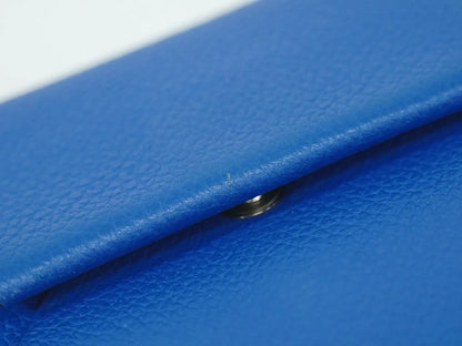 Hermes Bastia Coin Purse Leather, Blue, Leather, Wallet